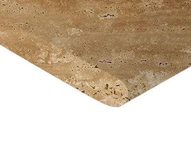 Noce Travertine Bullnose Pool Coping