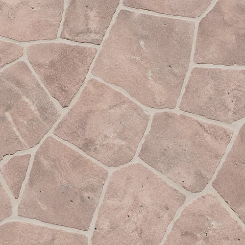 Desert Rose Travertine Crazy Paving (NEW)- Easy To Install
