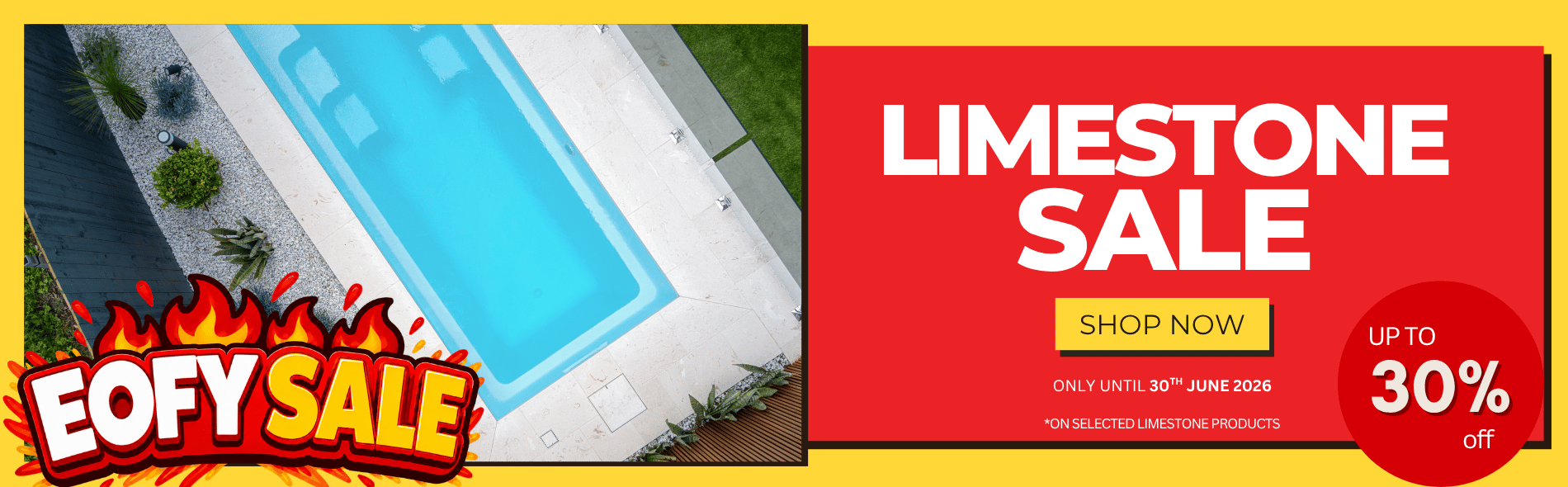 limestone pavers eofy sale