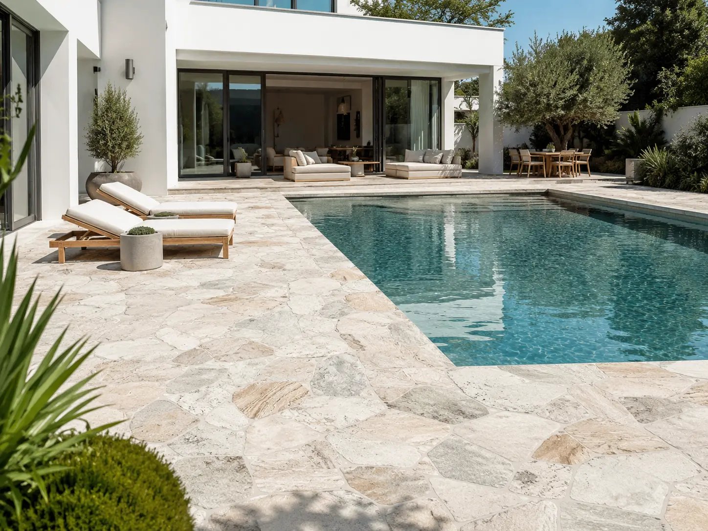 classic tarvertine crazy paving