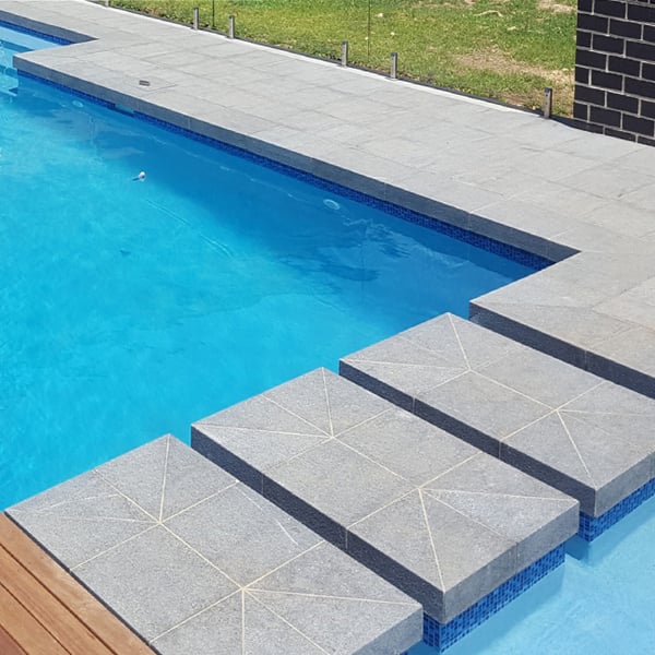 Raven Grey Granite Drop Edge Pool Coping- No Joins- 1 Solid Piece Of Stone - Image 3