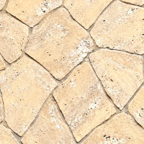 Desert Sand Travertine Crazy Paving (NEW)- Easy To Install