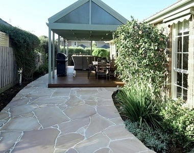 sandstone crazy paving