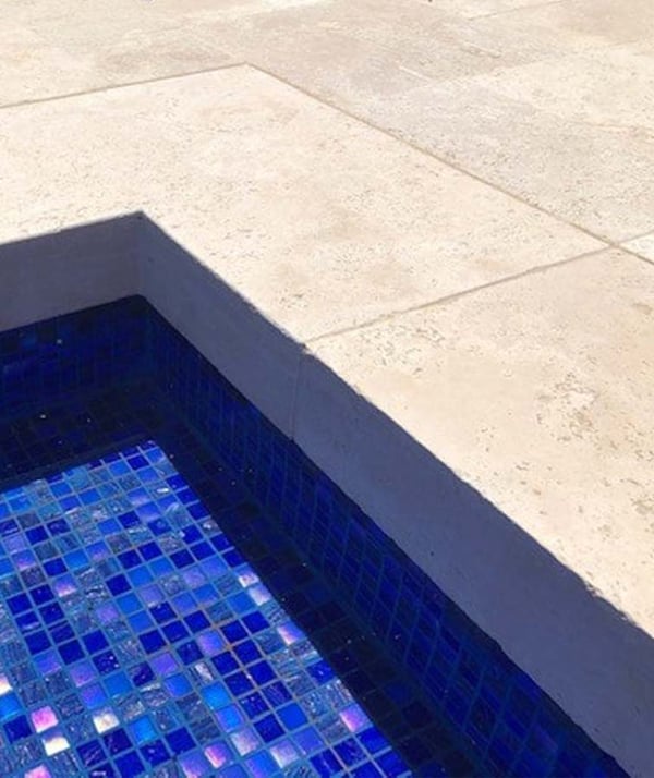 ivory travertine pool coping brisbane cheap rebate drop down stone pavers