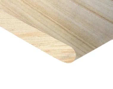 Sandstone pool coping in bullnose tiles