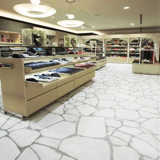 Image of white crazy paving cheap melbourne outdoor pavers natural stone tiles