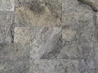 Silver Travertine French Pattern