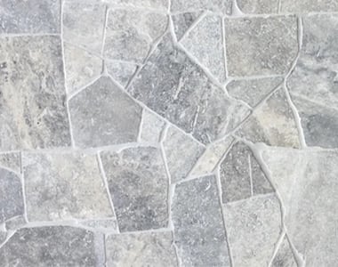 Silver Travertine Crazy Paving