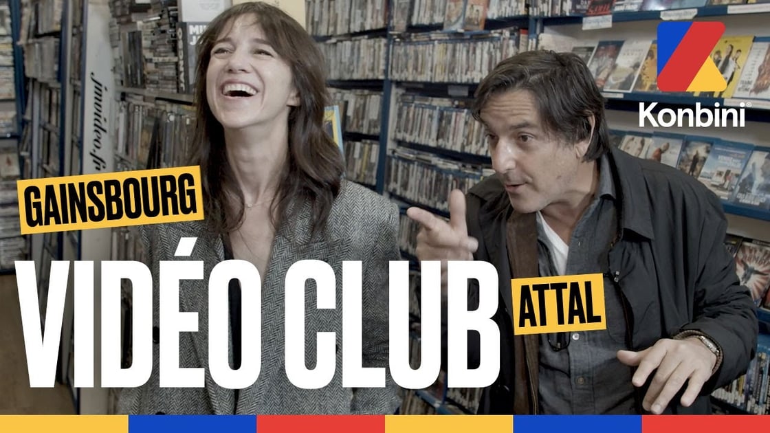 Interview de Charlotte Gainsbourg et Yvan Attal chez Konbini Video Club