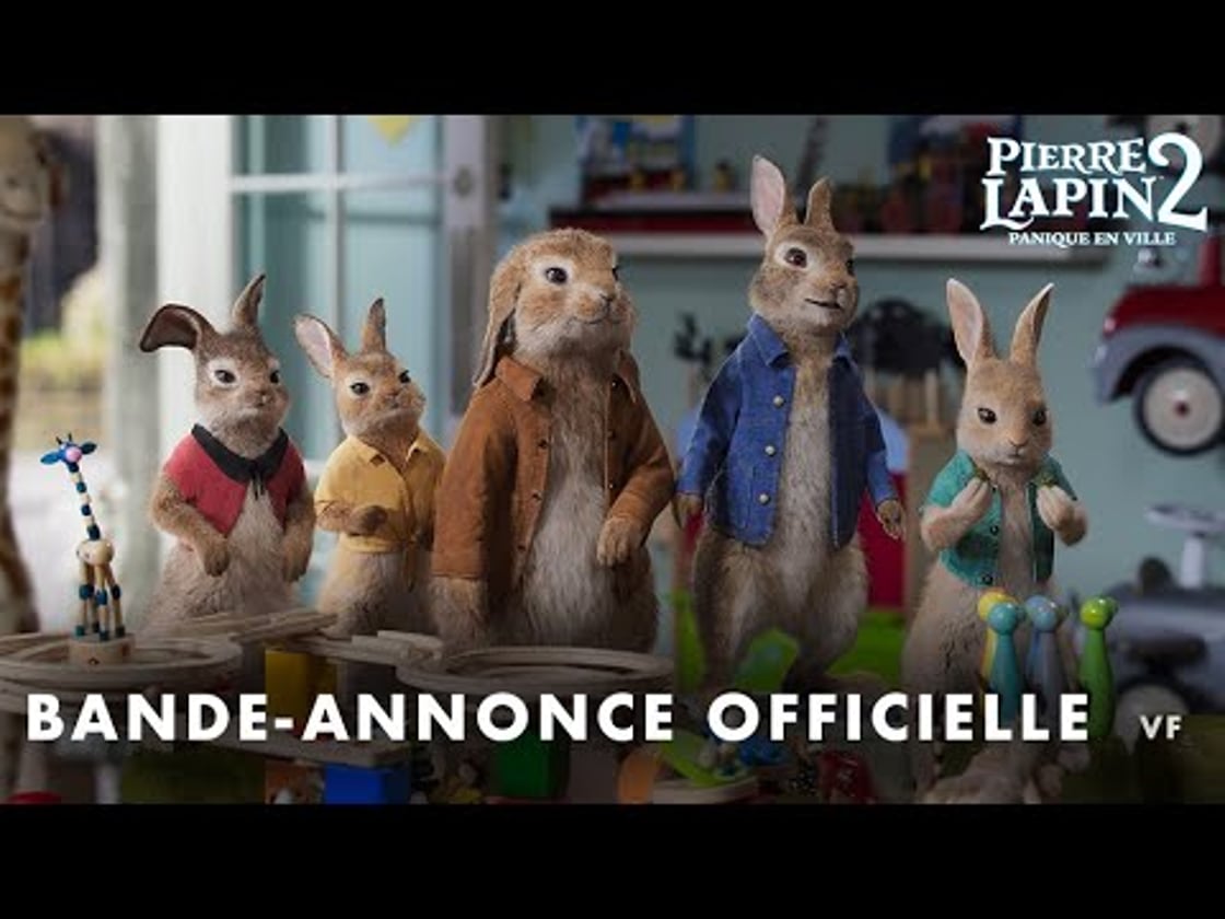 Bande annonce de Pierre Lapin 2 : Panique en ville (VF)