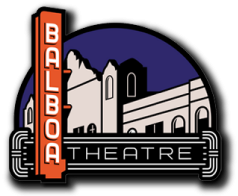 balboa theatre logo, a stylizing drawing of the buildings marquee
