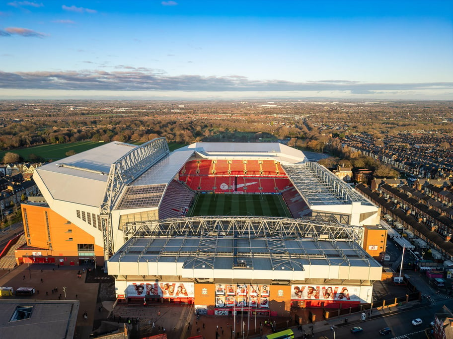 Anfield, home to Premier League leaders Liverpool, is the best stadium for fans Imago