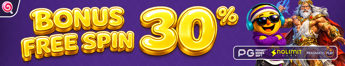 BONUS FREE SPIN 30%