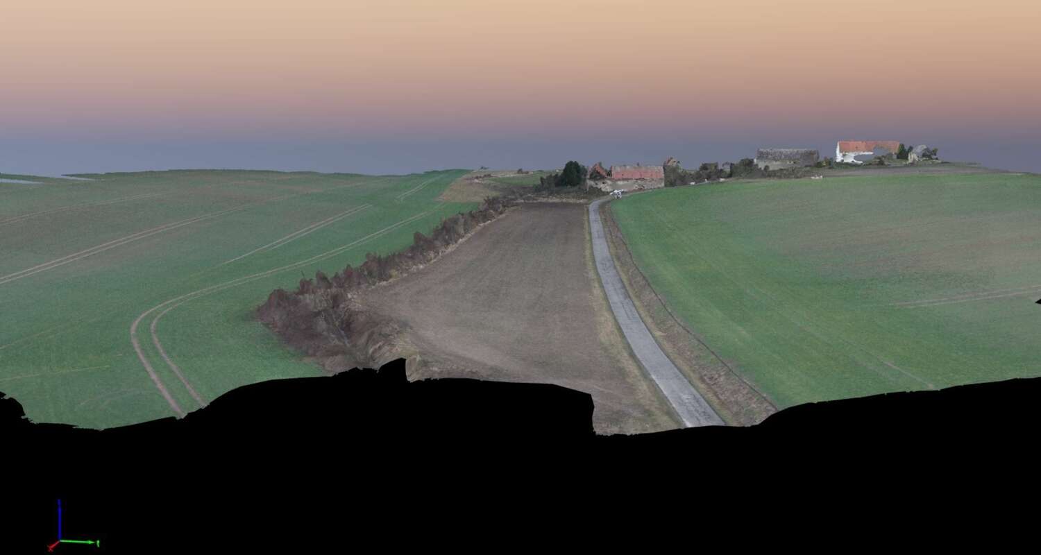 3D-Modell aus Drohnenaufnahmen