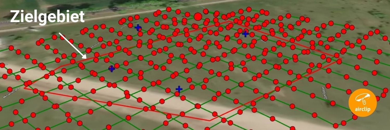 Bei der Photogrammetrie sollte man das Zielgebiet stets eingrenzen, um Rechenzeit zu sparen.