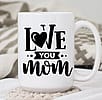 Mother's Day mug filled with assorted flowers