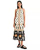 Placement Print Maxi Dress