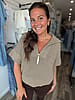 The Weekend Half Zip- H Mocha