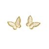 Mother of Pearl Earrings with Cubic Zirconia Accents
