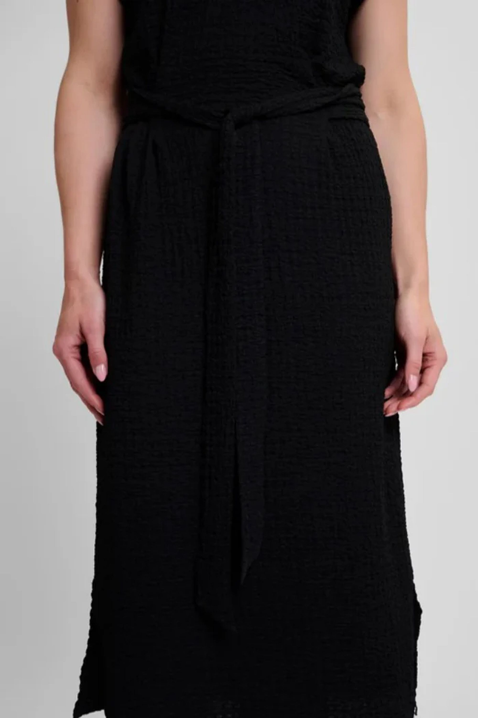 Midi Black Dress Tie Belt (XS Left)