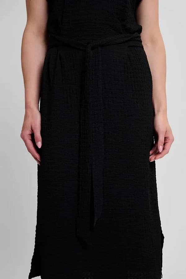Midi Black Dress Tie Belt (XS Left)
