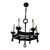 Gothic 6 Light Hexagonal Chandelier