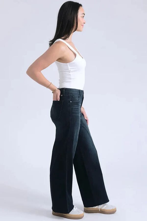 High Rise Wide Leg Jean