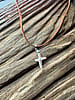 Genuine Pearl Cross Necklace