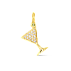 CZ Martini Charm - Gold