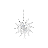 CZ Sun Charm - Silver