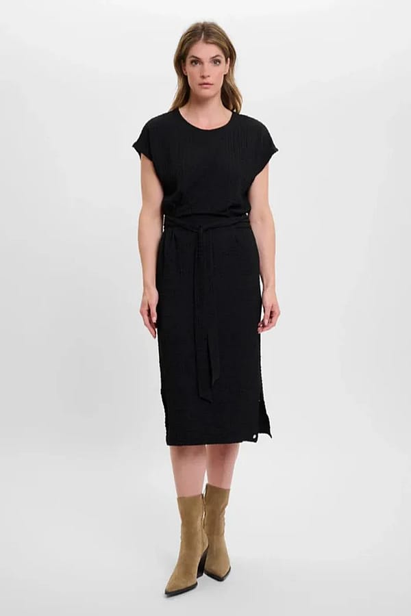 Midi Black Dress Tie Belt (XS Left)
