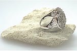 Sterling Silver Dome Ring with cubic zirconia