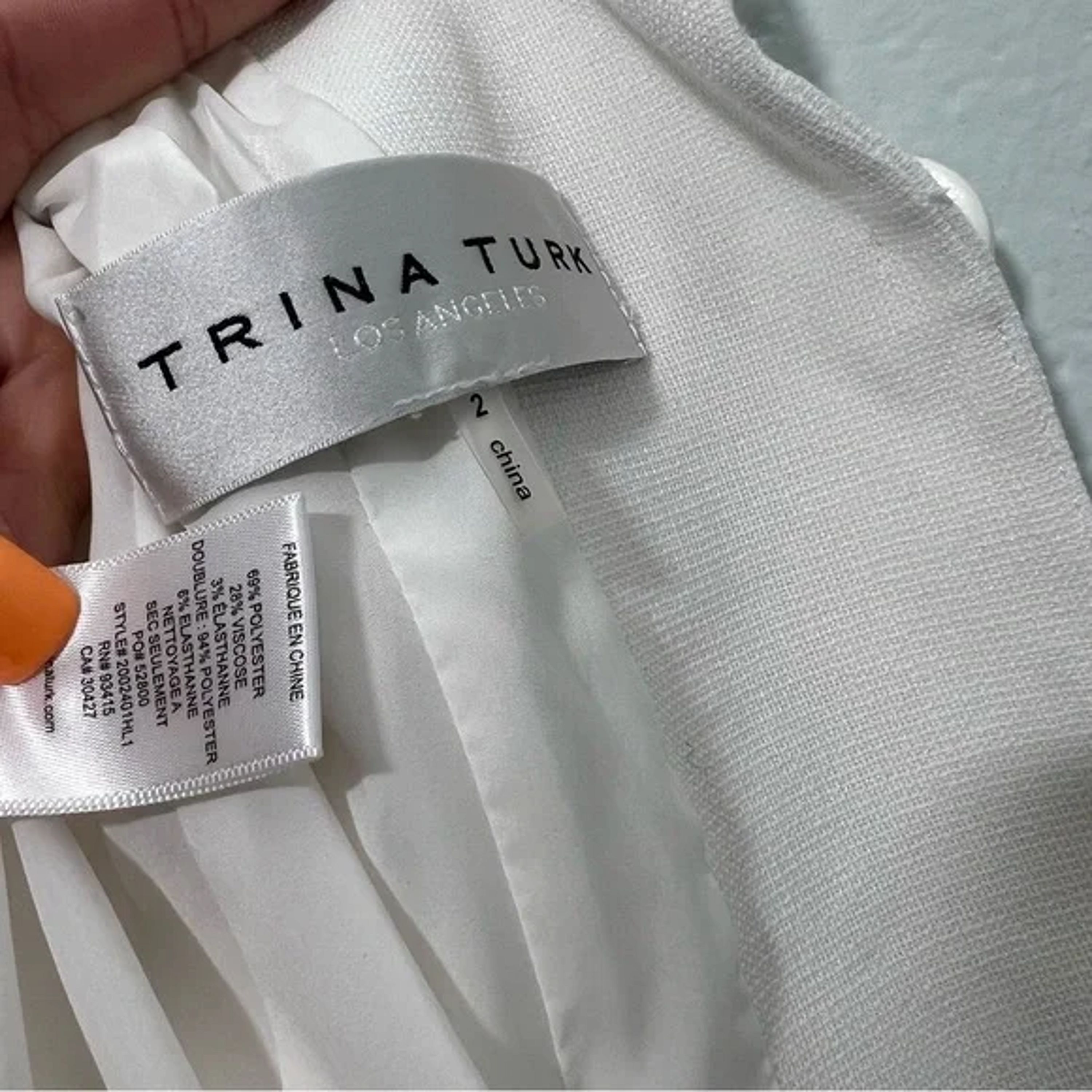 TRINA TURK Wo Marat Twill Blazer - White