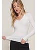 Softly Yours Ribbed Long Sleeve - White