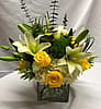 Custom Arrangement Yellow and Greenery 