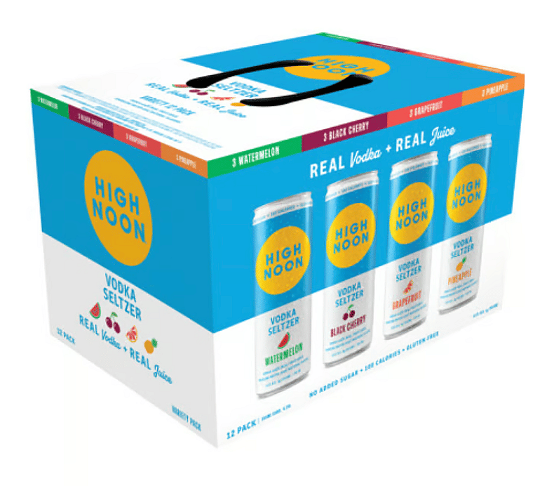 High Noon Gluten Free No Added Sugar Variety Pack Vodka Seltzer Cans