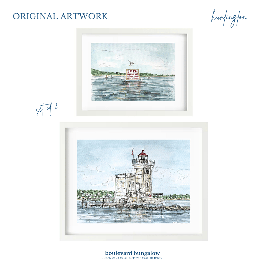 Huntington - Set of 2 - Harbor 5 MPH/Huntington Light