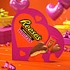 REESE'S Milk Chocolate Snack Size Peanut Butter Hearts, Valentine's Candy Gift Box, 28.8 oz