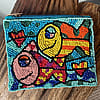 Hand-Beaded Tropical Fish Coin Purse