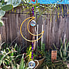 Purple & Gold Moon Sun Catcher Window Hanger / Rainbow Maker