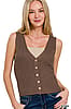 Brown Simply Neutral Sweater Vest