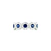 Genuine Blue Sapphire & Diamond Ring