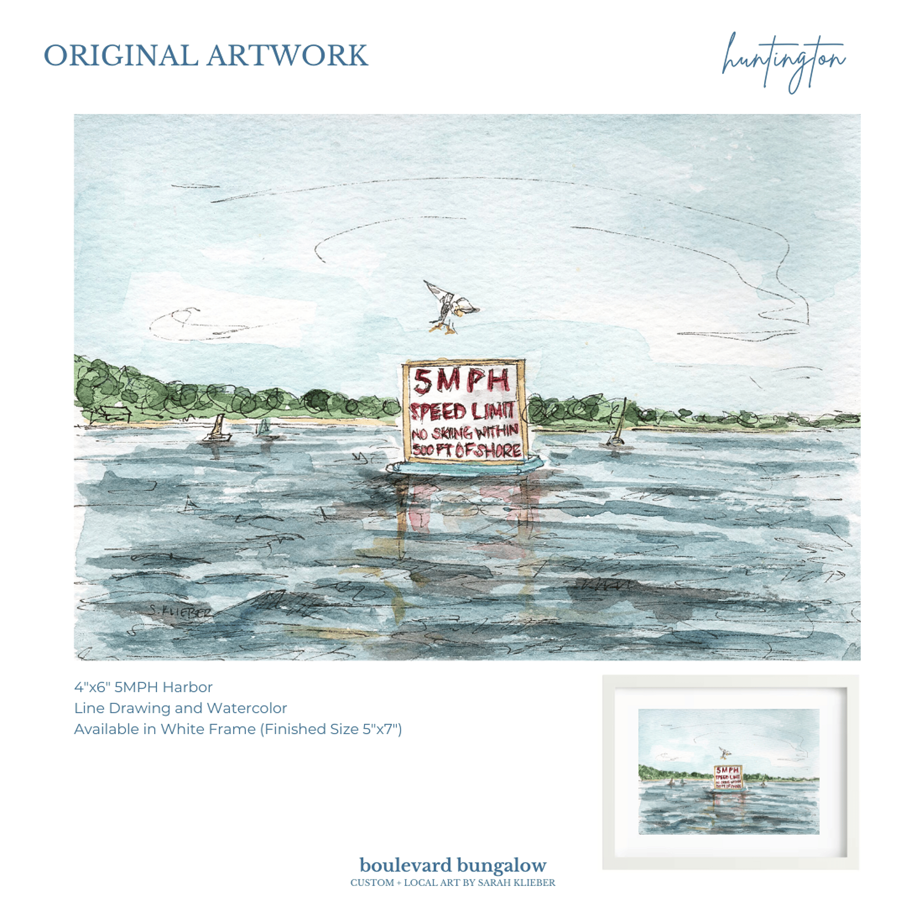 Huntington - Set of 2 - Harbor 5 MPH/Huntington Light