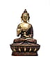 Sitting Buddha On Lotus in Meditation Pose - 7"