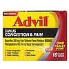 Advil Sinus Congestion and Pain Tablet 10ct