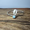 Cowrie Shell & Laminar Bangle 