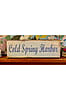 Distressed Blue Cold Spring Harbor Sign