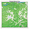 Printed Image Olympic National Park Topographical Bandanna