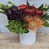 Fall Arrangement In White Ceramic