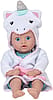 ADORA Bath Time Baby Tots Collection, 8.5" Baby Doll and Clothes Set, Made with Fresh Powder Scent, Machine Washable and Exclusive QuickDri Vinyl Body, Birthday Gift for Ages 1+ - Unicorn